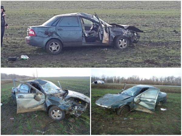 Взорвавшееся колесо «Приоры» стало причиной аварии на Ставрополье